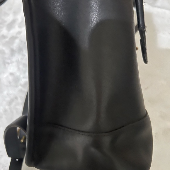Vintage 90s COACH 9960 Leather Turnlock
Drawstring Mini Backpack Black main image 3
